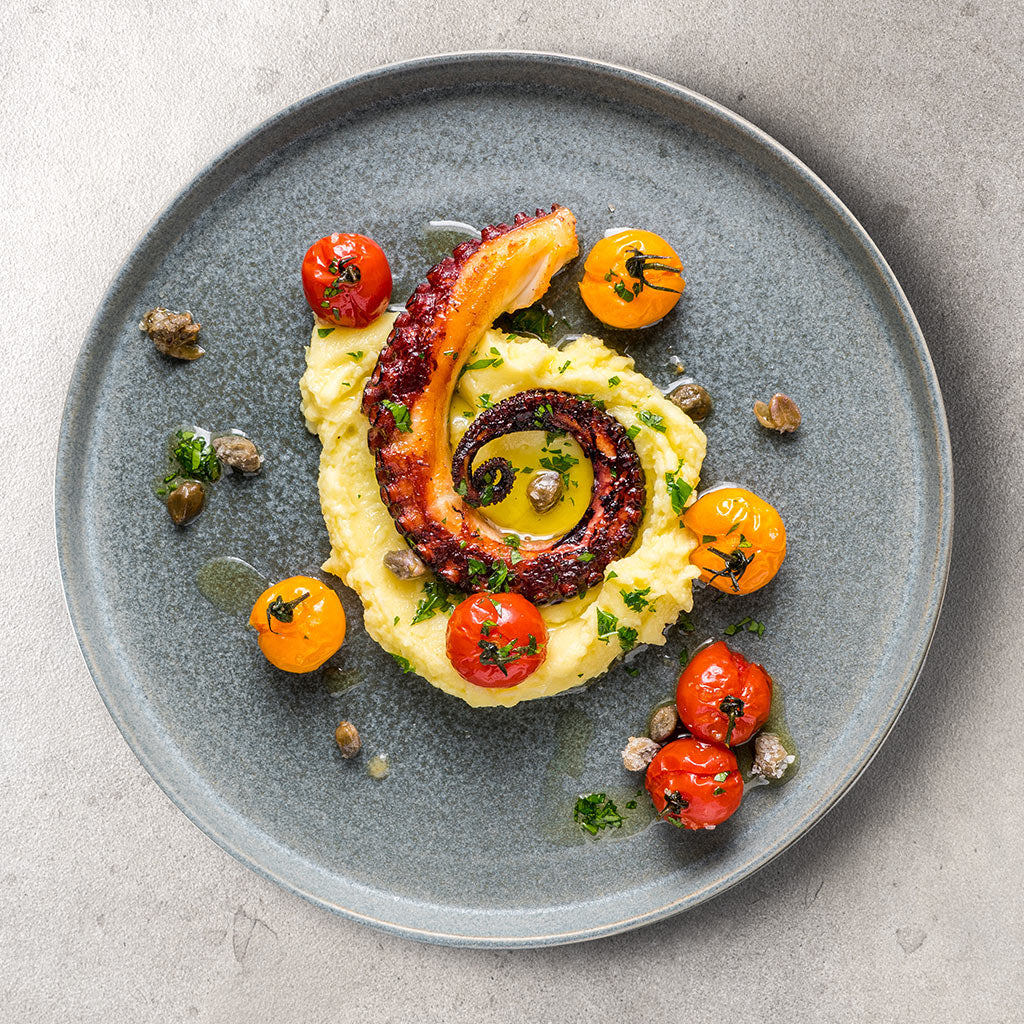 Fried Octopus on Mashed Potatoes Recipe | HONEST CATCH
