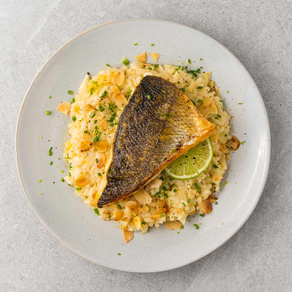 Lime Risotto with Sea Bass Recipe