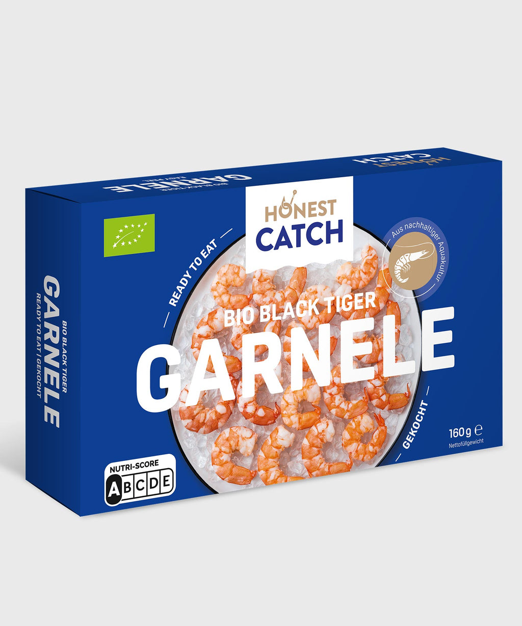 Buy organic Black Tiger king prawn, cooked| HONEST CATCH